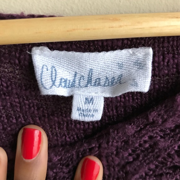 Cloud Chaser Burgundy Knit Sweater - Picture 3 of 3